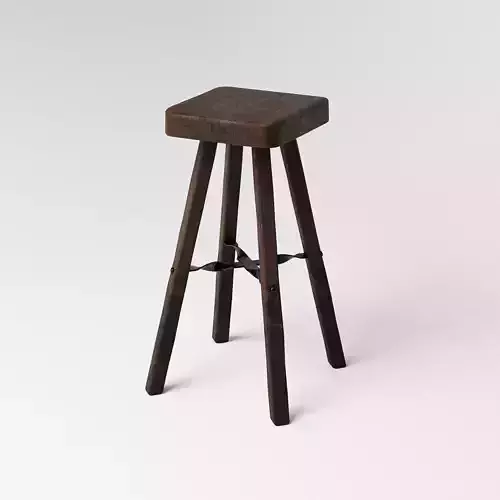 Brutalist High Stool