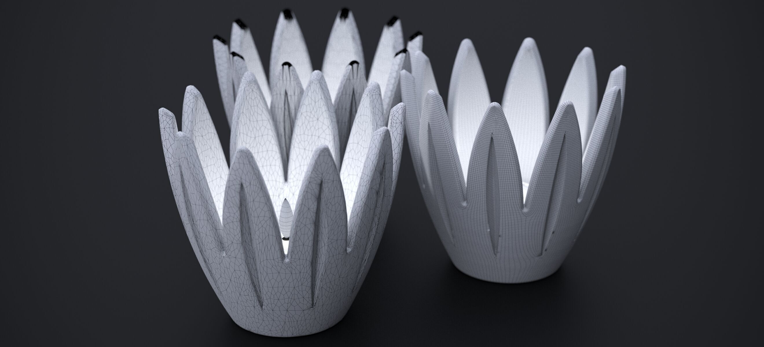 TULIP CANDELITE HOLDER 2010 3D model_12