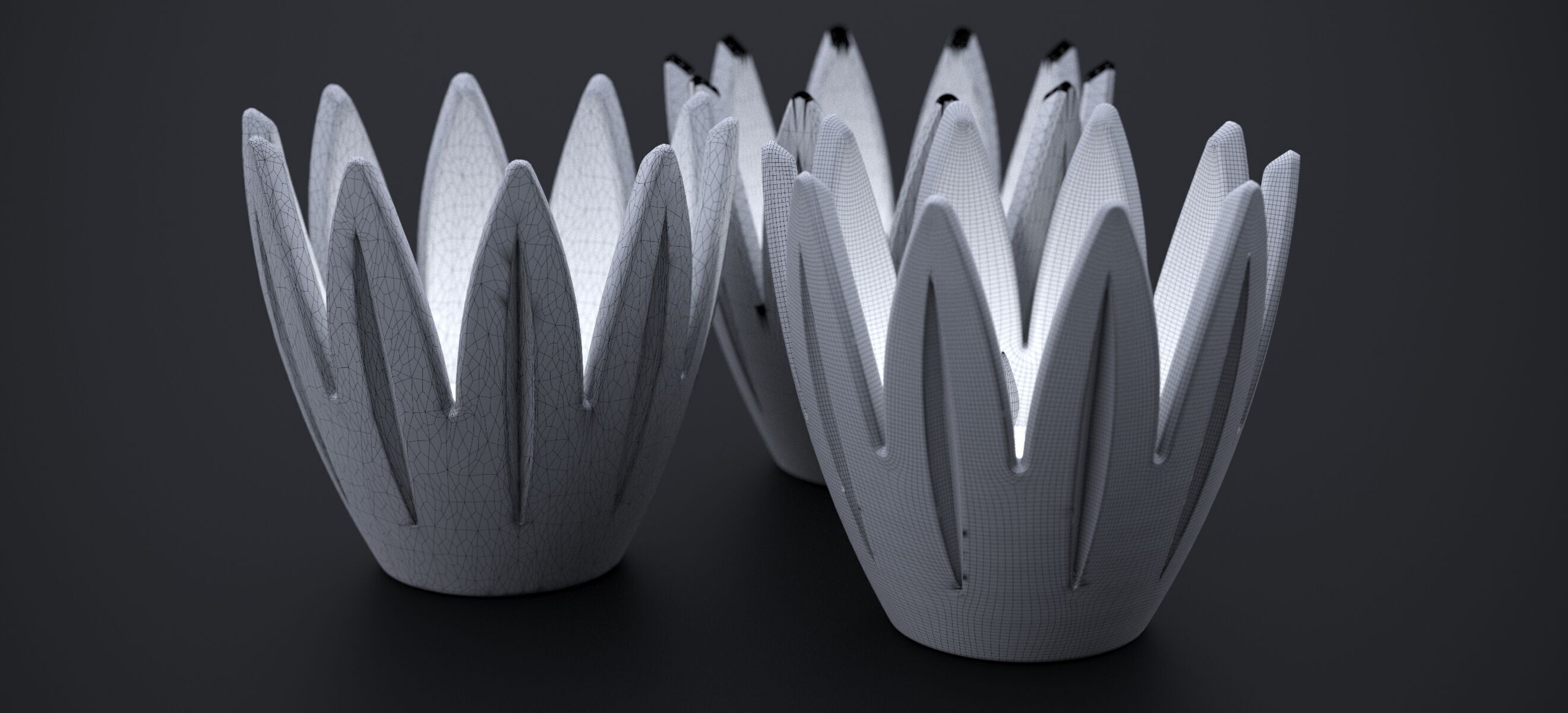 TULIP CANDELITE HOLDER 2010 3D model_14