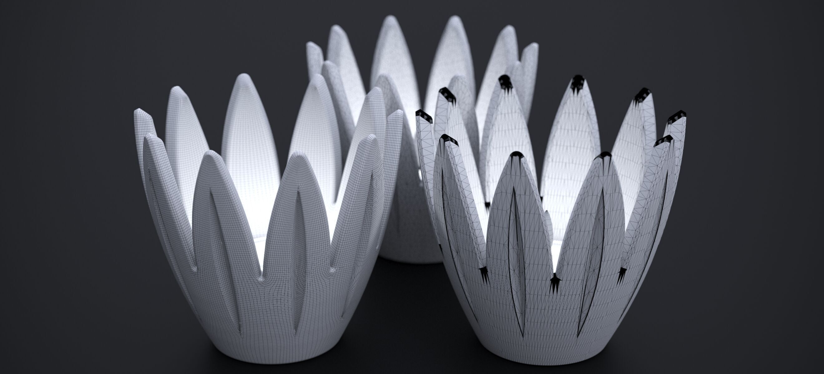 TULIP CANDELITE HOLDER 2010 3D model_16