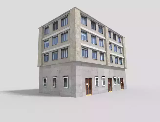 low poly building 22