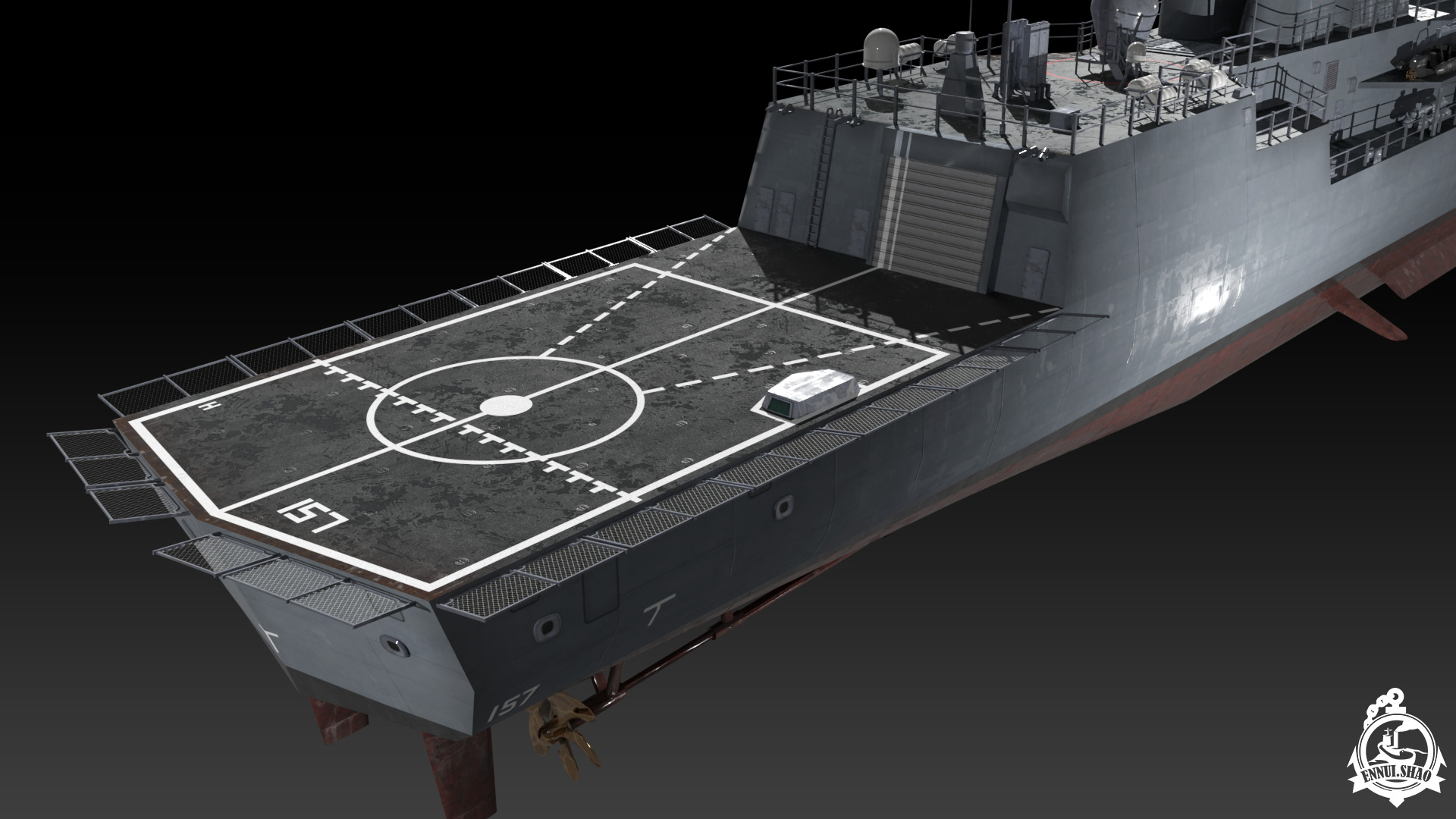 MEKO 200 Anzac class game ready model Low-poly 3D model_10