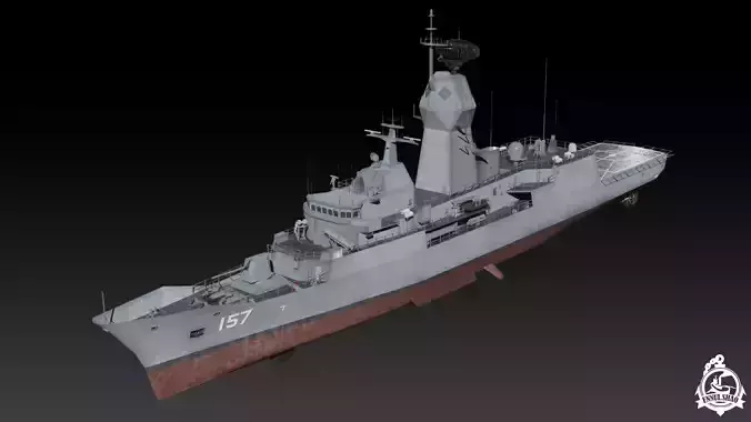 MEKO 200 Anzac class game ready model Low-poly 3D model