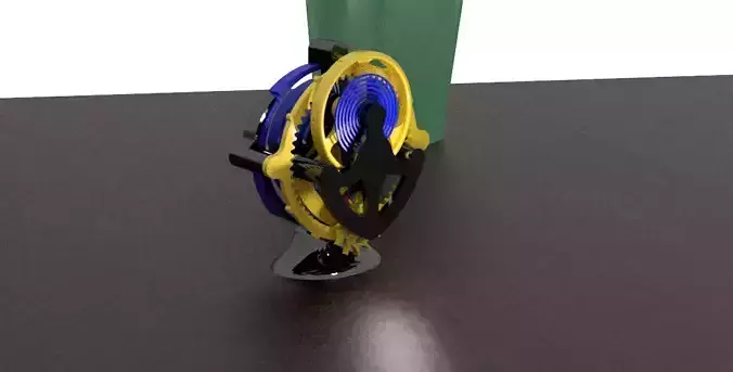 Tourbillon no metal parts needed