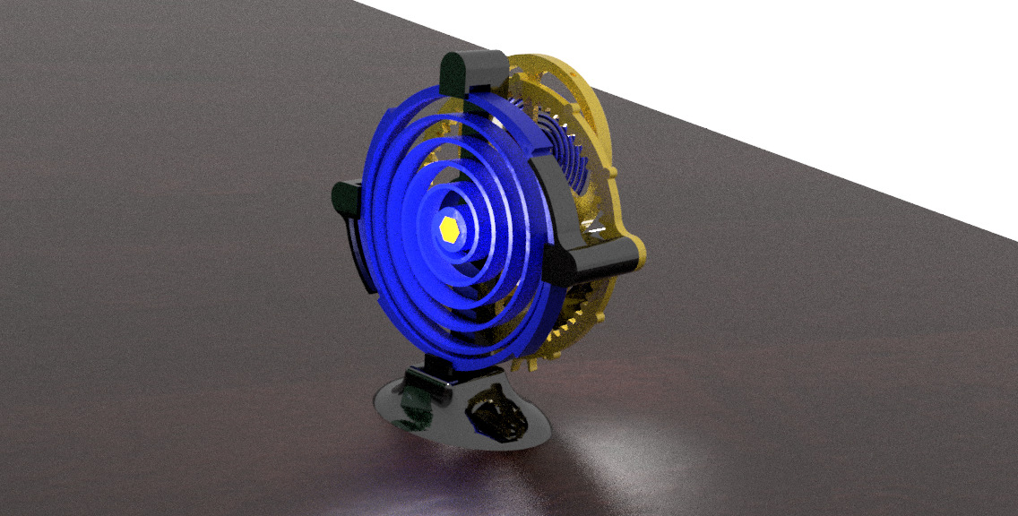Tourbillon no metal parts needed 3D print model_1