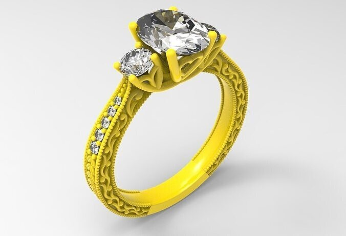 engraving ring 3D print model