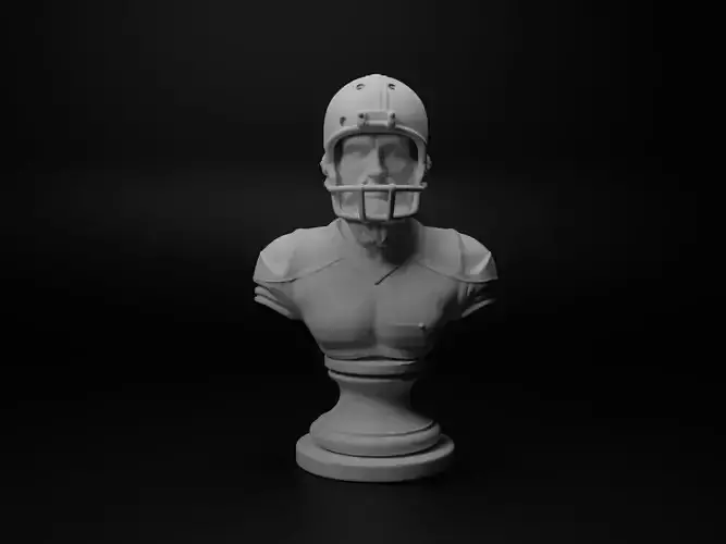 American Football Player Bust Chess