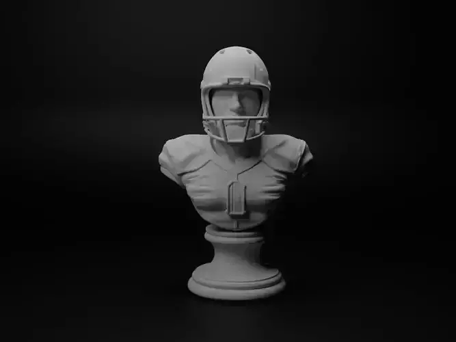 American Football Player Bust Chess