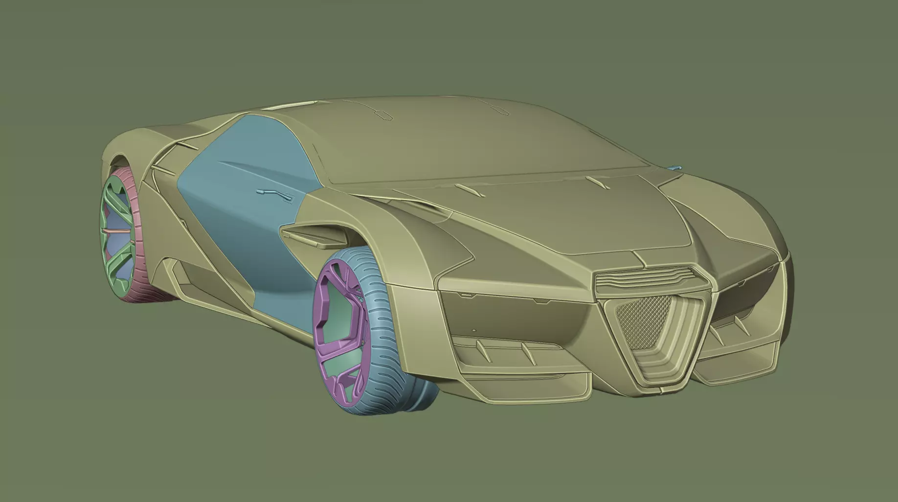 RAYFIELD CALUBURN CONCEPT FAN MADE CYBERPUNK 2077 3D model