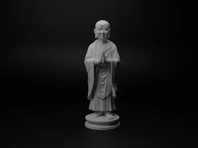 Buddhist Monk Bust Chess