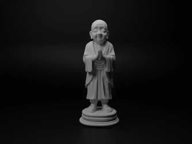 Buddhist Monk Bust Chess