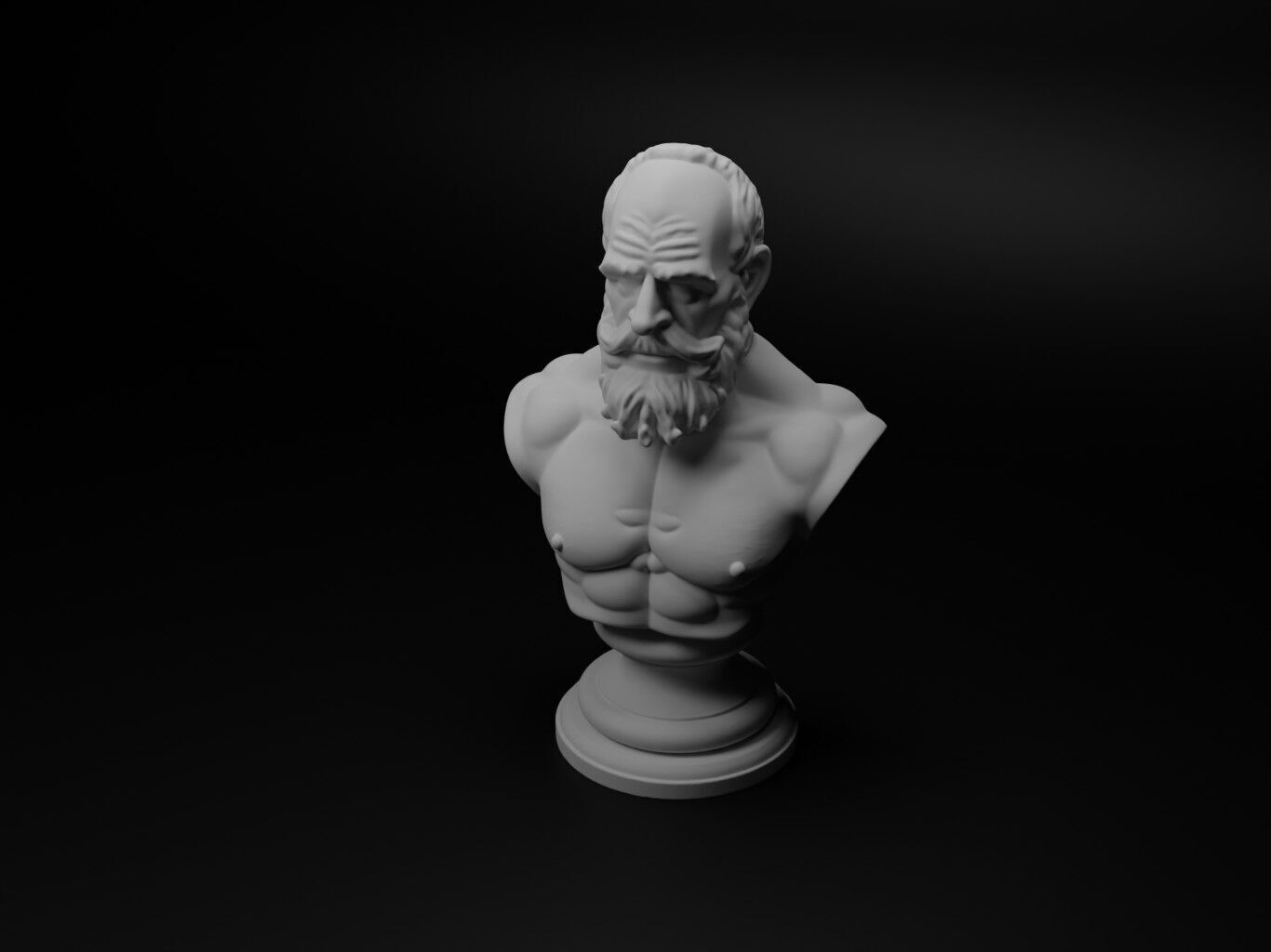 Butcher Bust Chess 3D print model_1