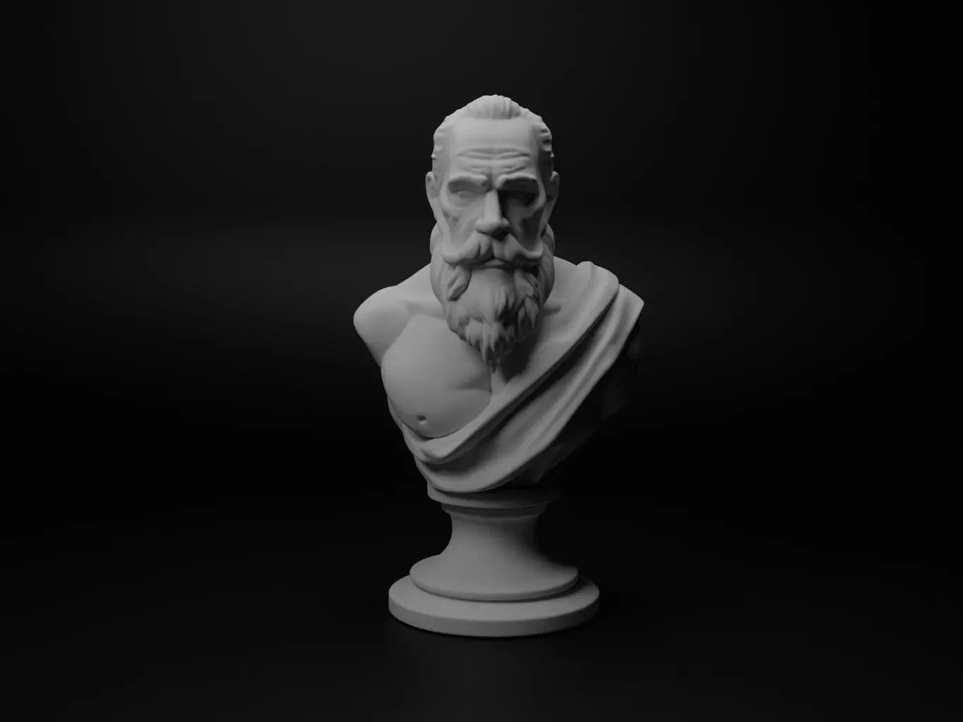 Butcher Bust Chess 3D print model_0