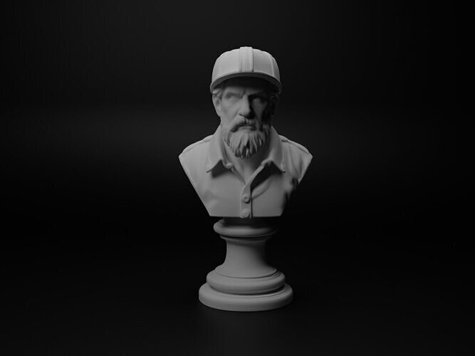Carpenter Bust Chess 3D print model