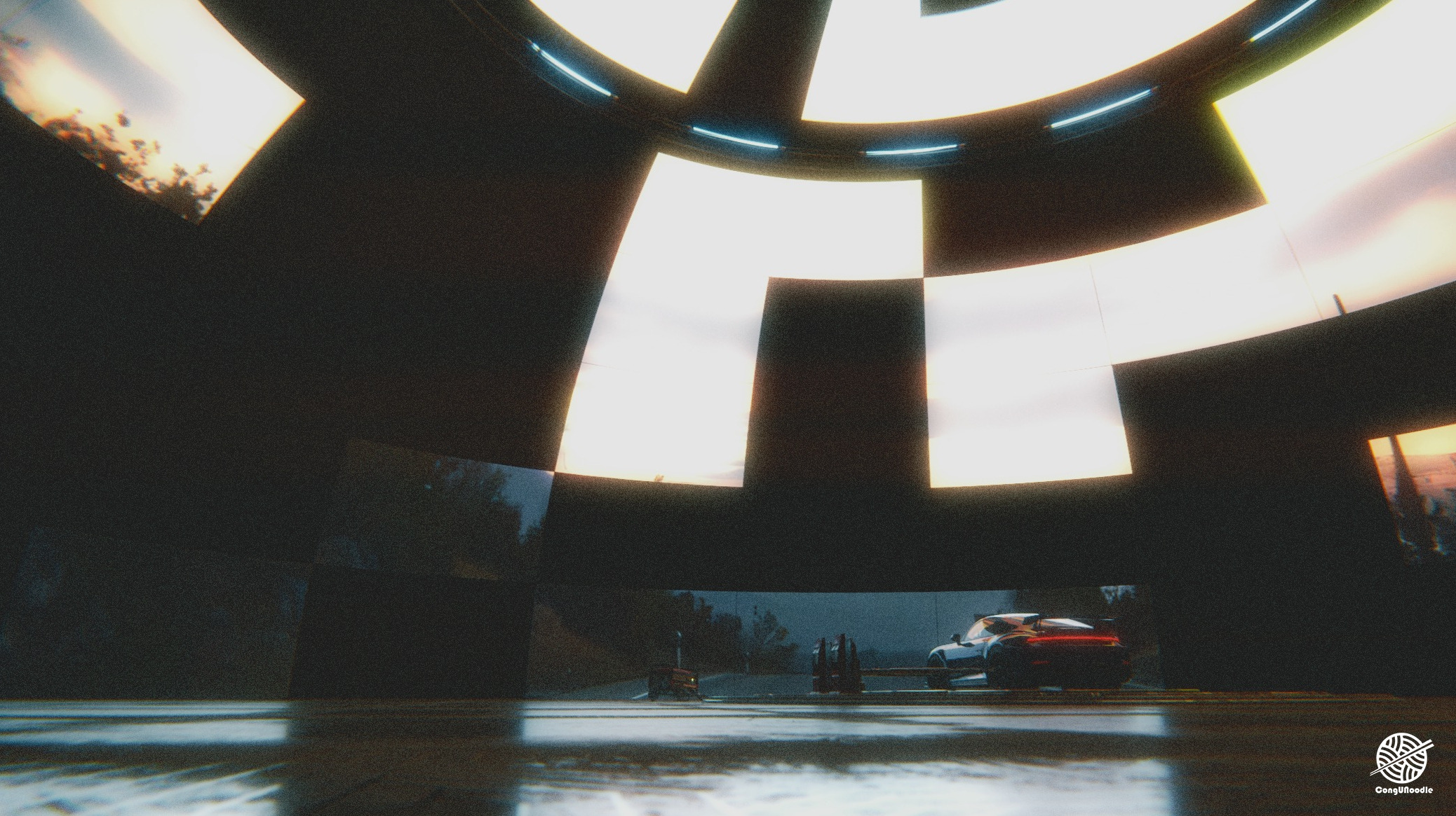 Parking Garage 3D model_2