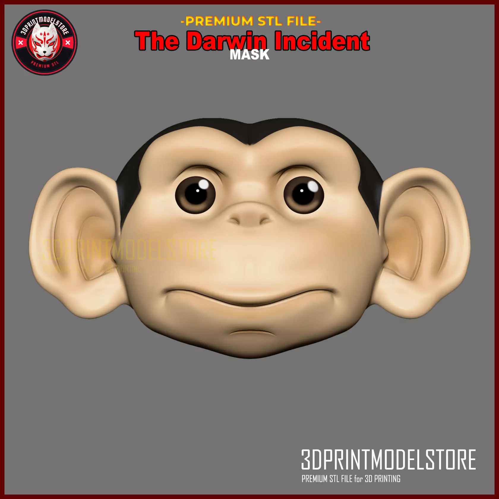 The Darwin Incident - Charlie Stein - Darwin Jihen Cosplay Mask 3D print model