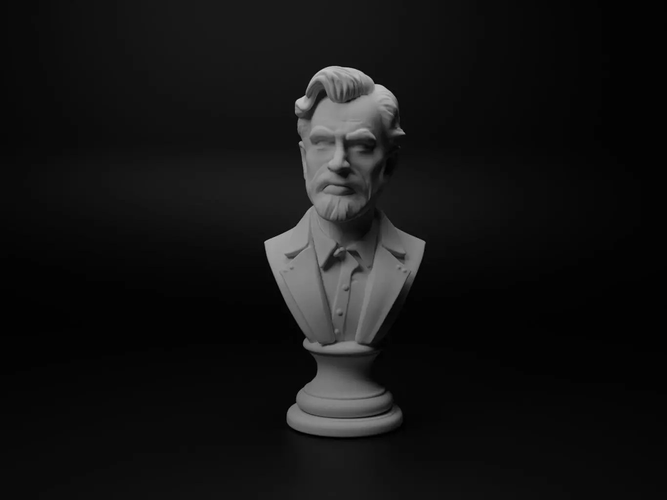 Film Director Bust Chess 3D print model_0