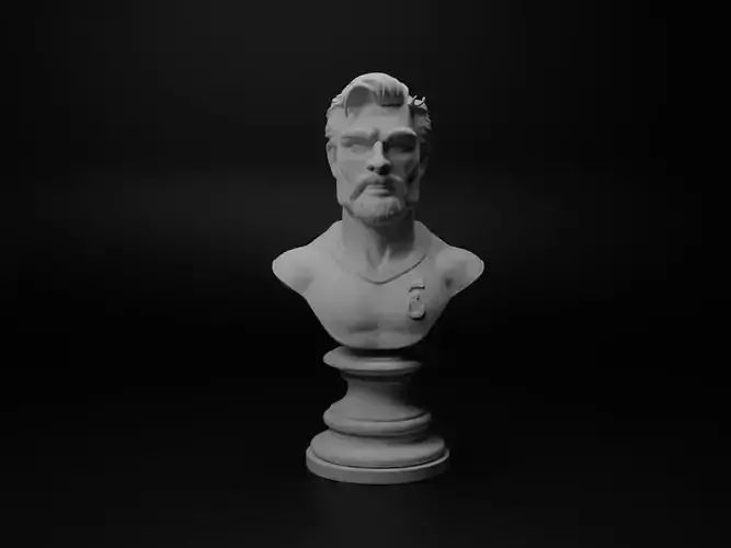 Football Player Bust Chess