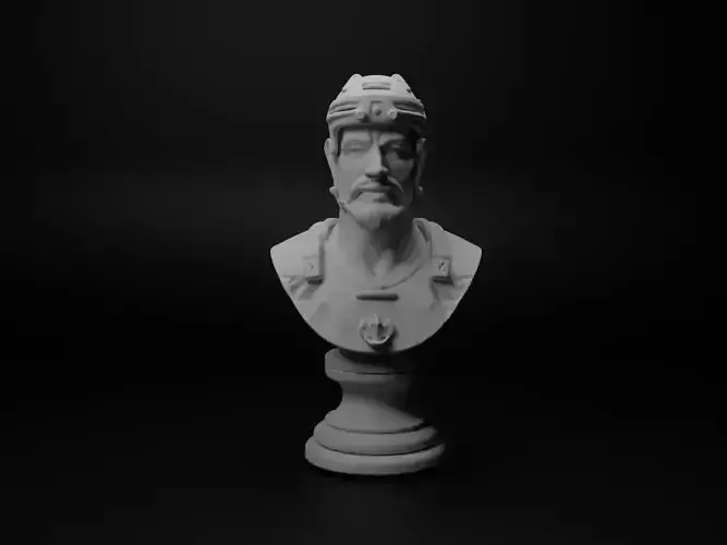 Ice Hockey Player Bust Chess