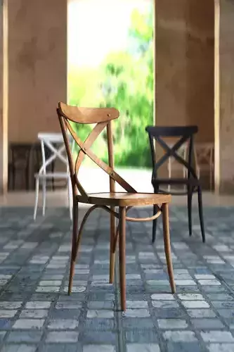 Chair three wooden chairs