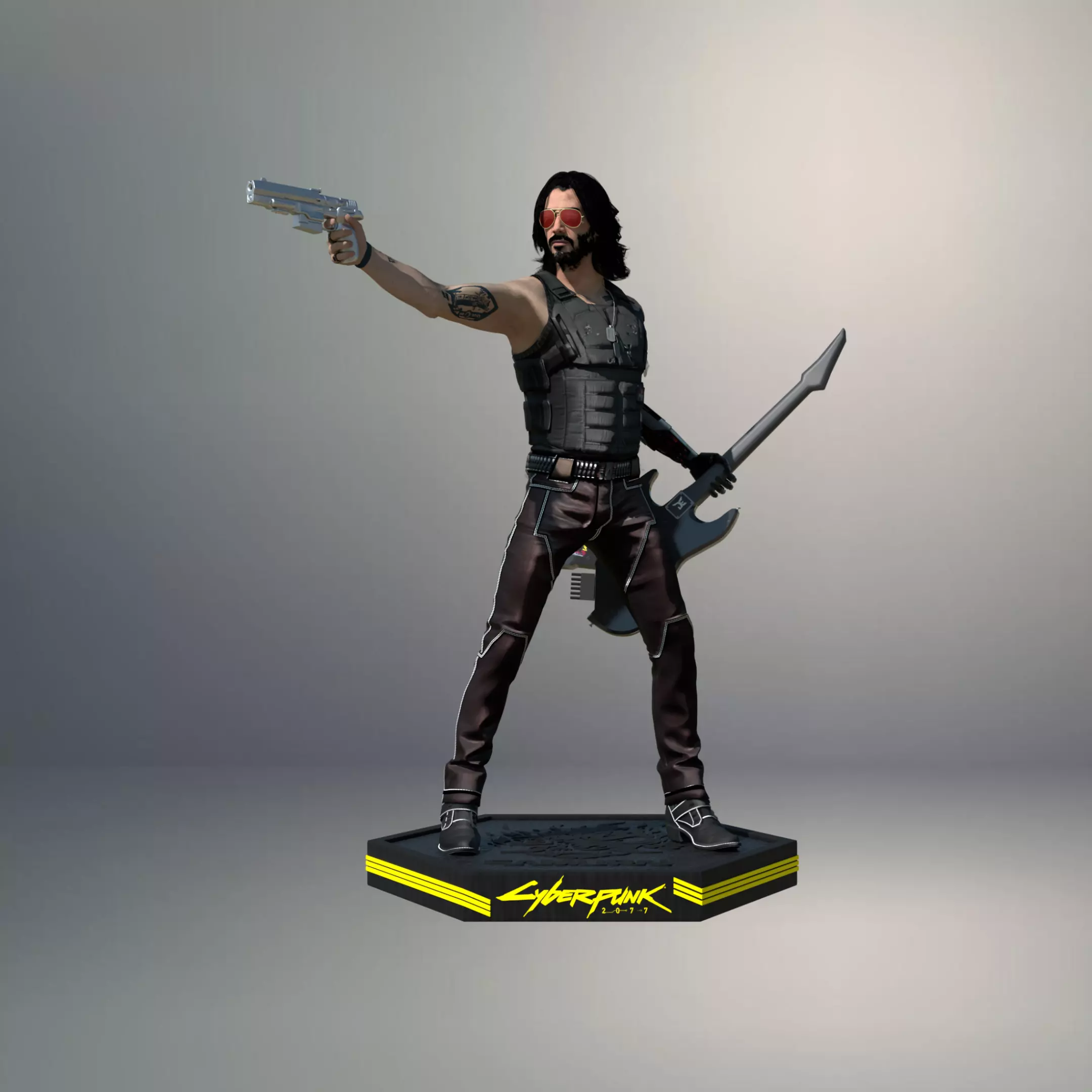 Johnny Silverhand - Keanu Reeves 3D Model 3D model