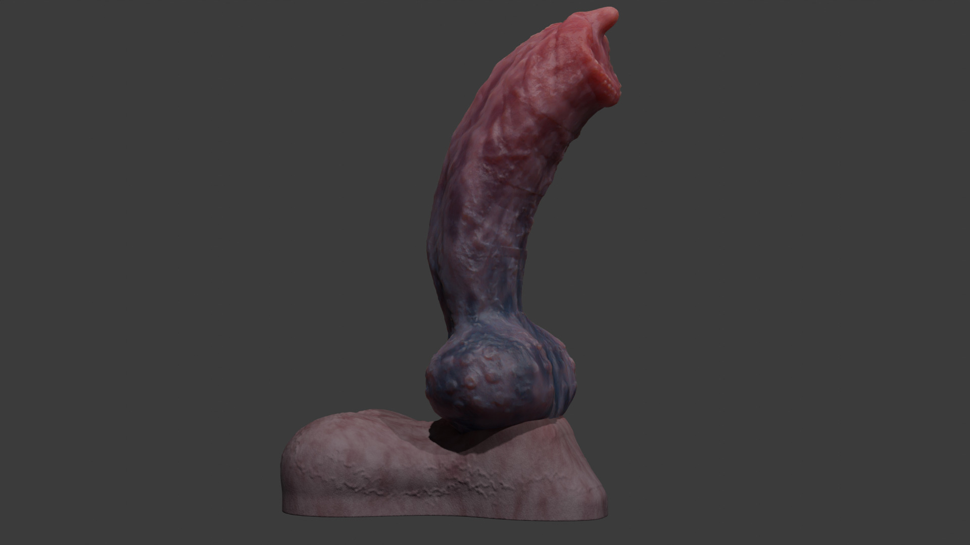 Demon Wolf Penis Rigged Low-poly 3D model_5