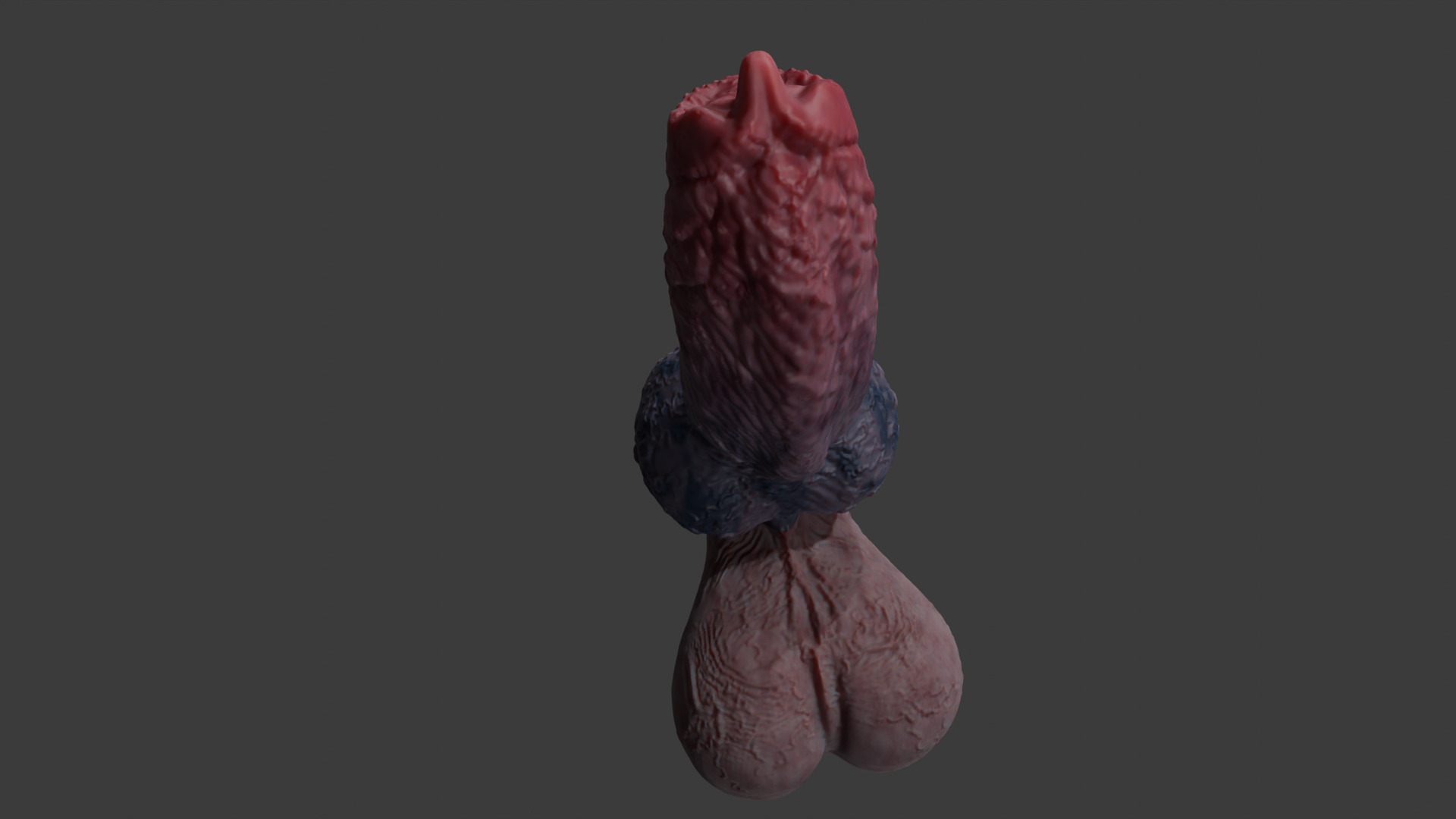 Demon Wolf Penis Rigged Low-poly 3D model_10