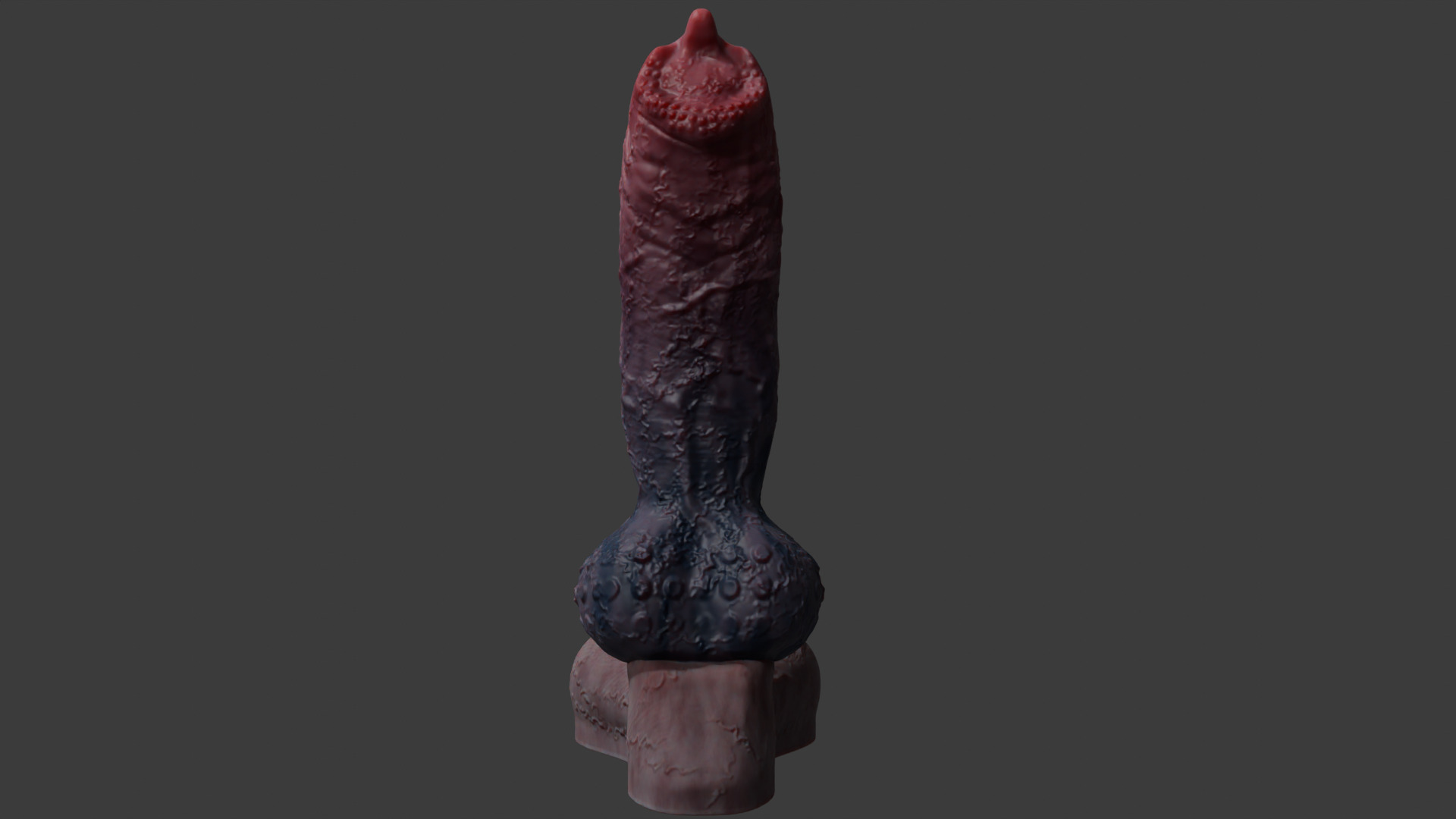 Demon Wolf Penis Rigged Low-poly 3D model_6