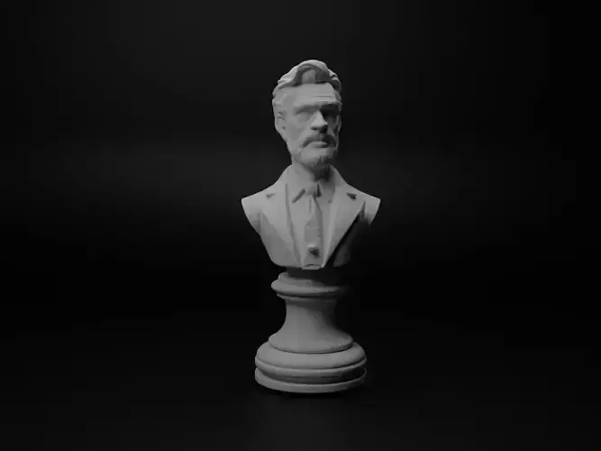 Lawyer Bust Chess 3D print model