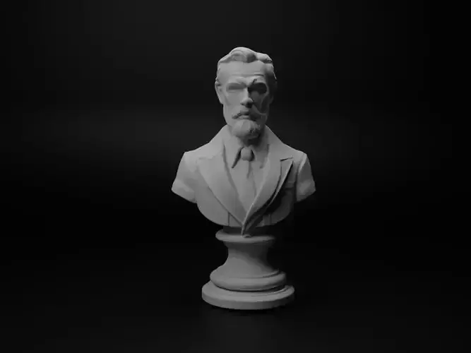 Lawyer Bust Chess 3D print model