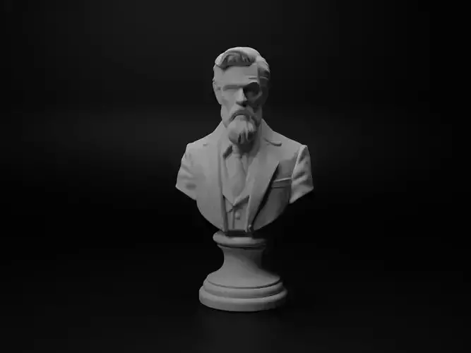 Lawyer Bust Chess 3D print model