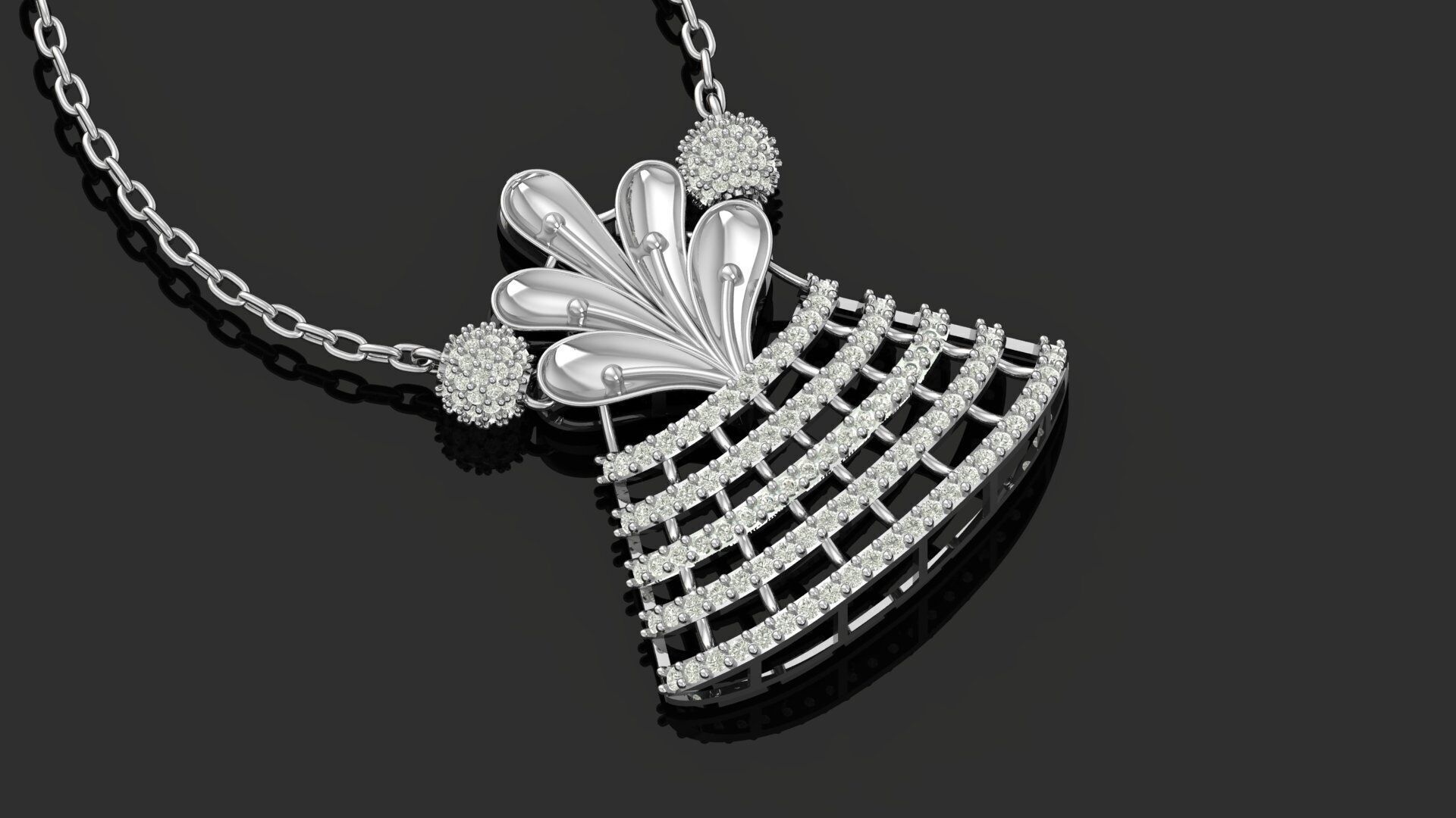 Pendant Necklace 3D print model_12
