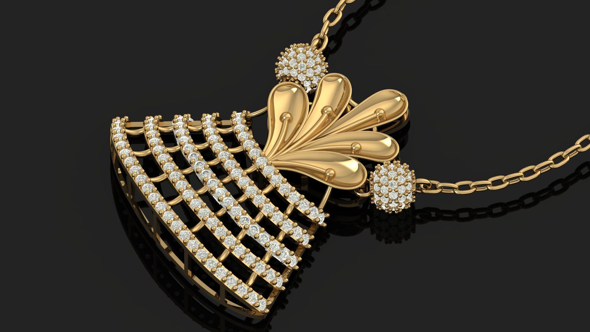 Pendant Necklace 3D print model_8