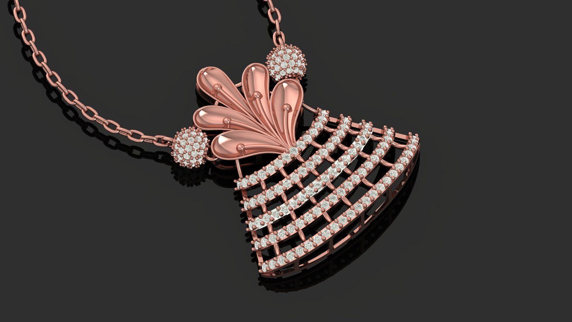 Pendant Necklace 3D print model_11