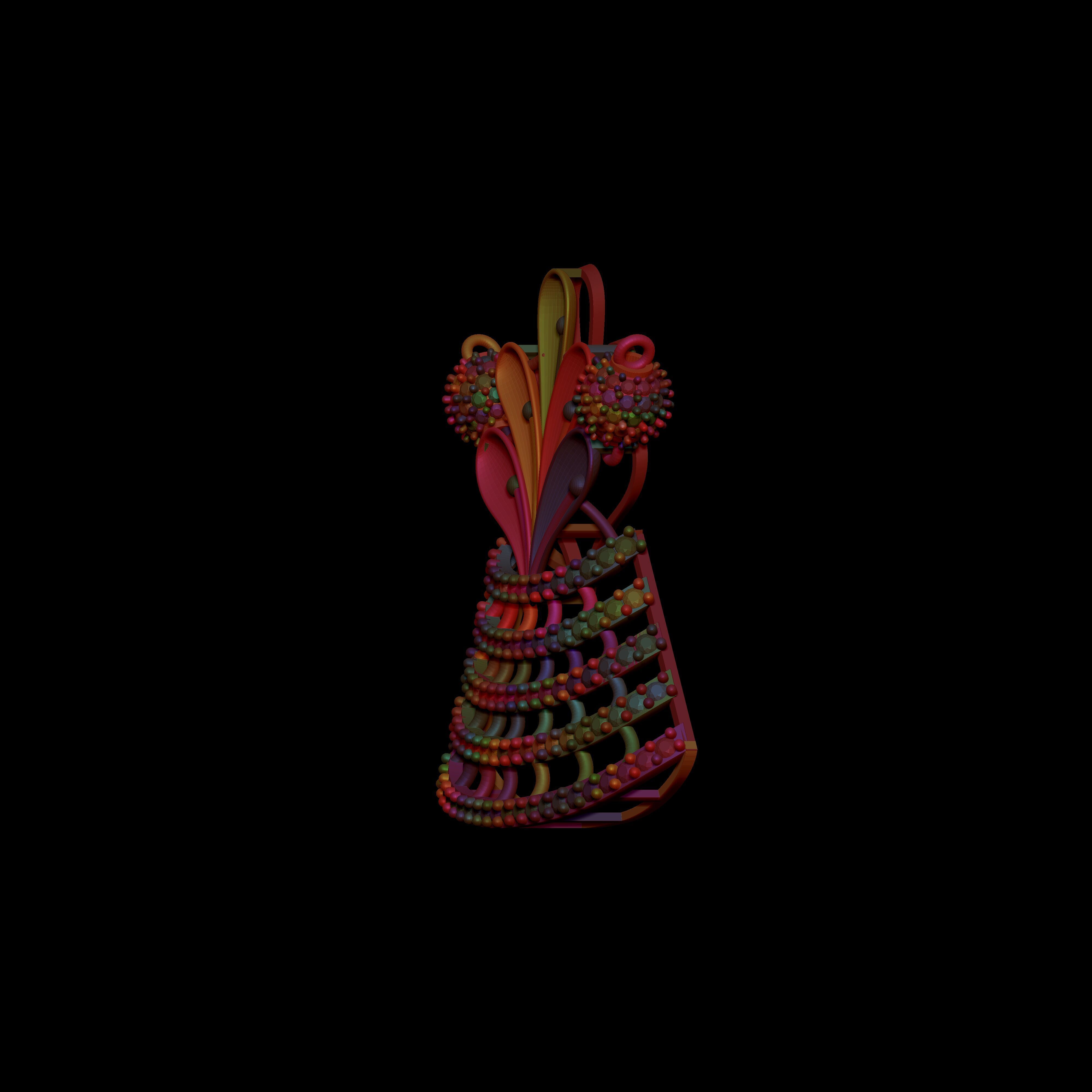 Pendant Necklace 3D print model_14