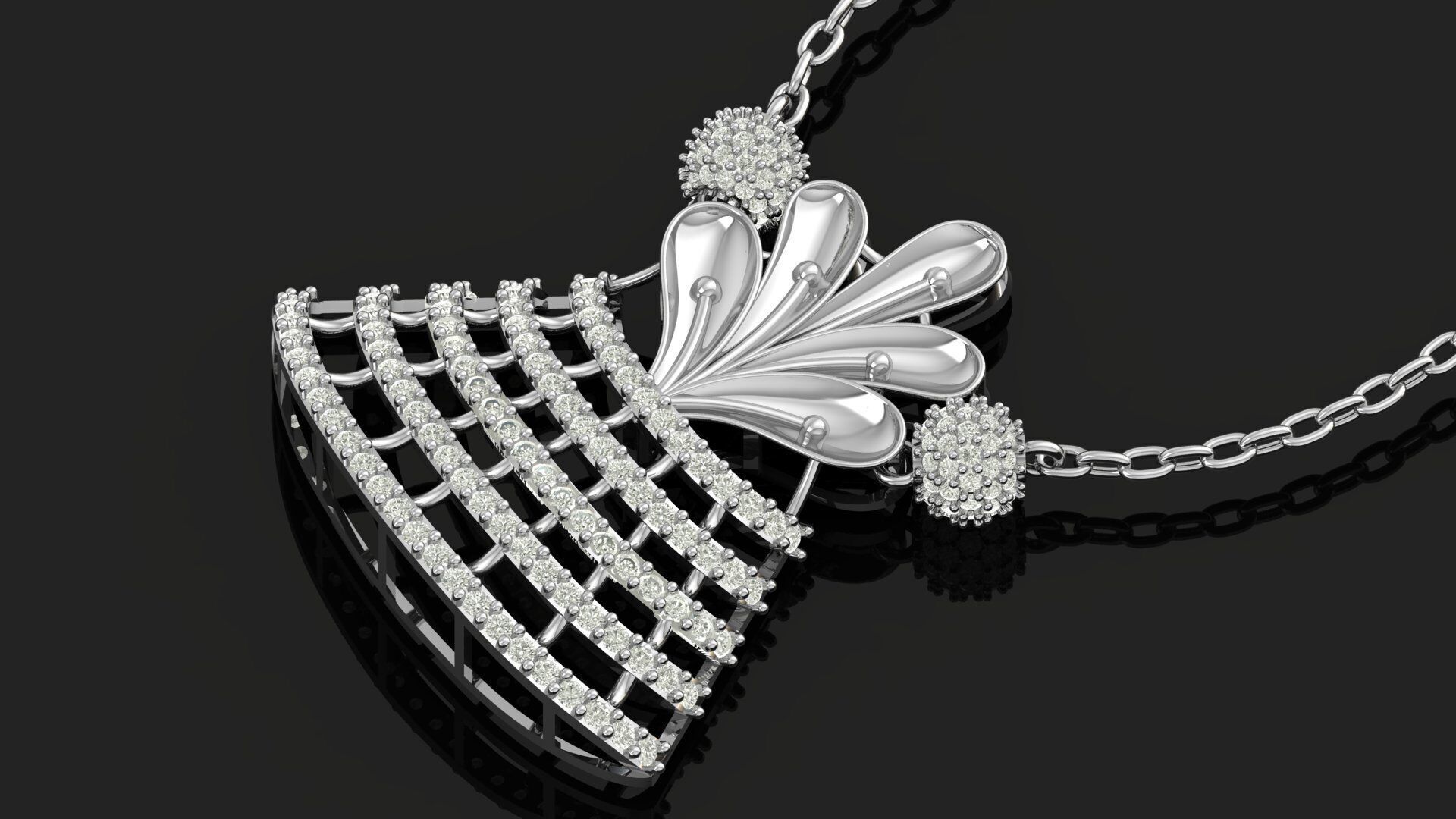 Pendant Necklace 3D print model_9