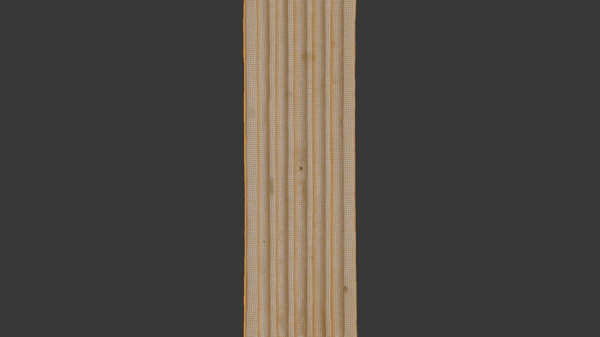 Fluted Architectural Column 3D Scan Low-poly 3D model_2