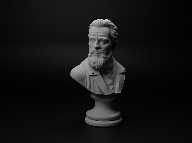Priest Bust Chess 3D print model