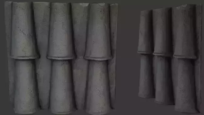 Concrete Architectural Relief Panel 3D Scan