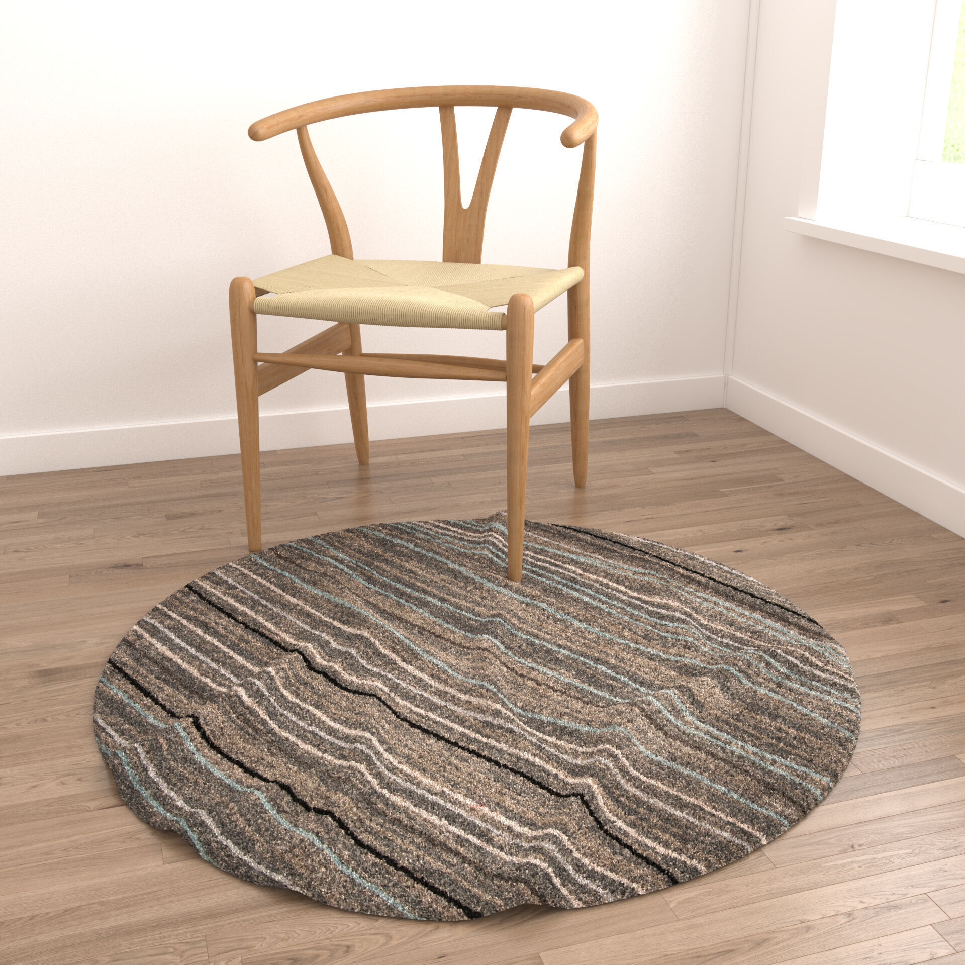 Rugs No 1017 Low-poly 3D model_4