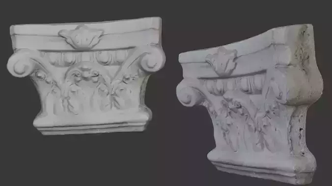 Classical Ornamental Capital 3D Scan