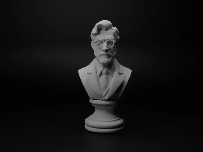 Scientist Bust Chess