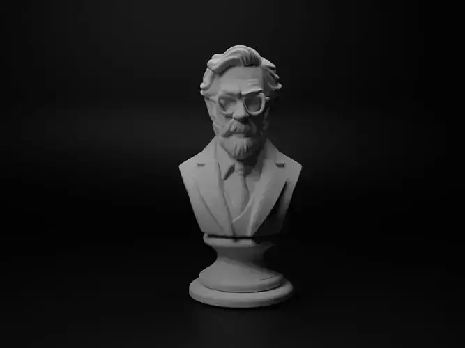 Scientist Bust Chess