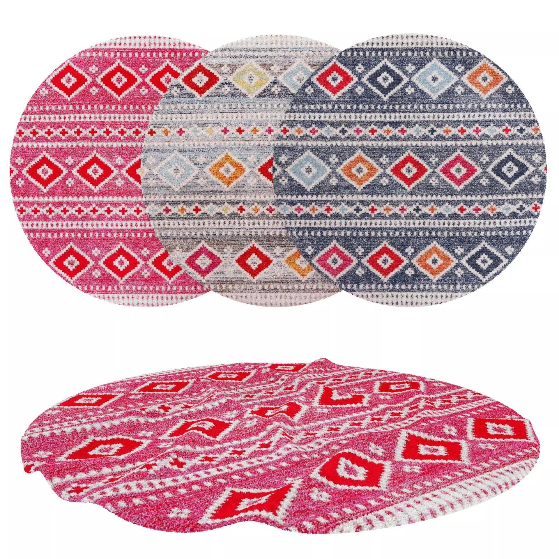 Rugs No 1018 Low-poly 3D model_0