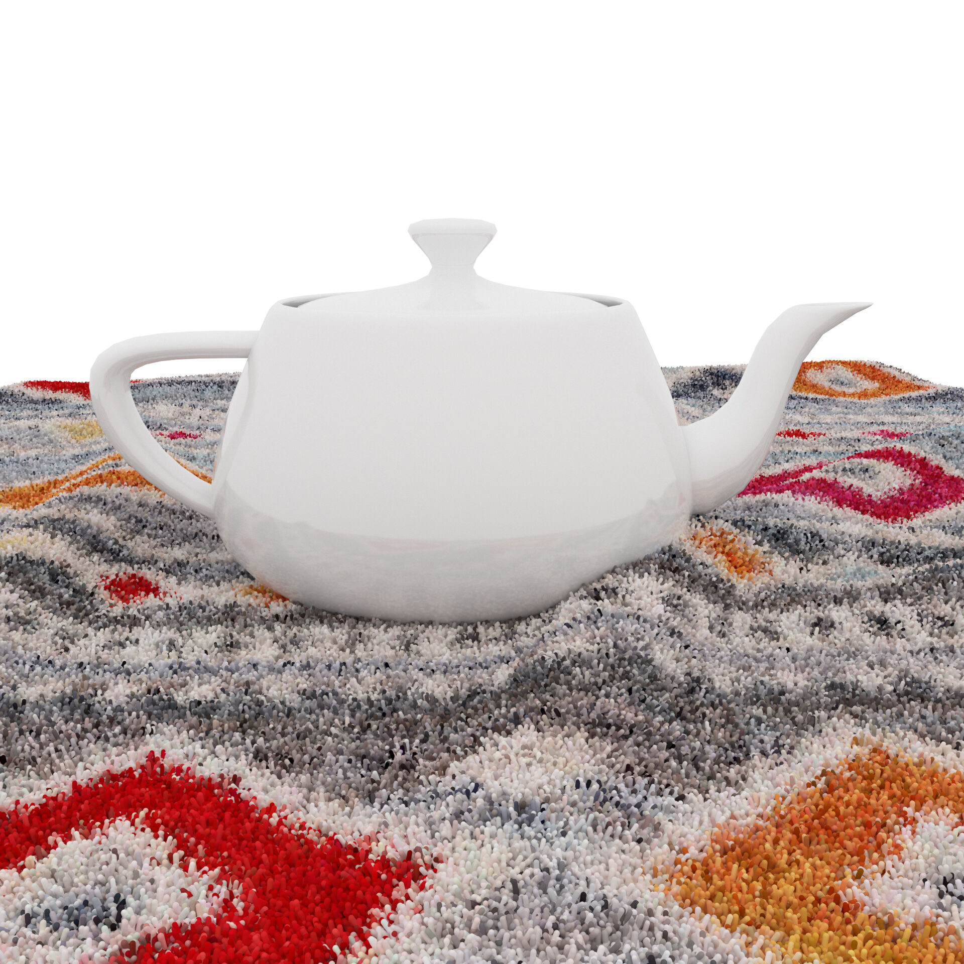 Rugs No 1018 Low-poly 3D model_8