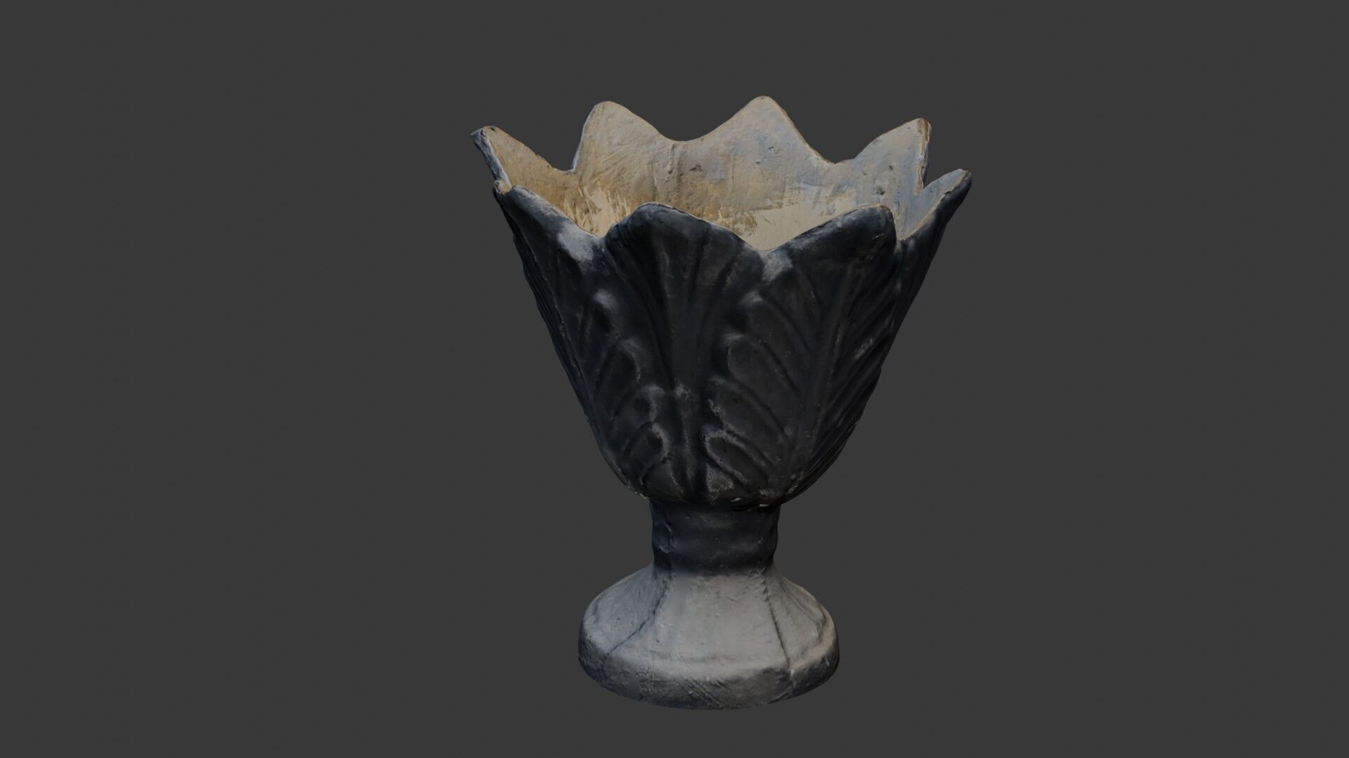 Antique Decorative Vase 3D Scan Low-poly 3D model_1