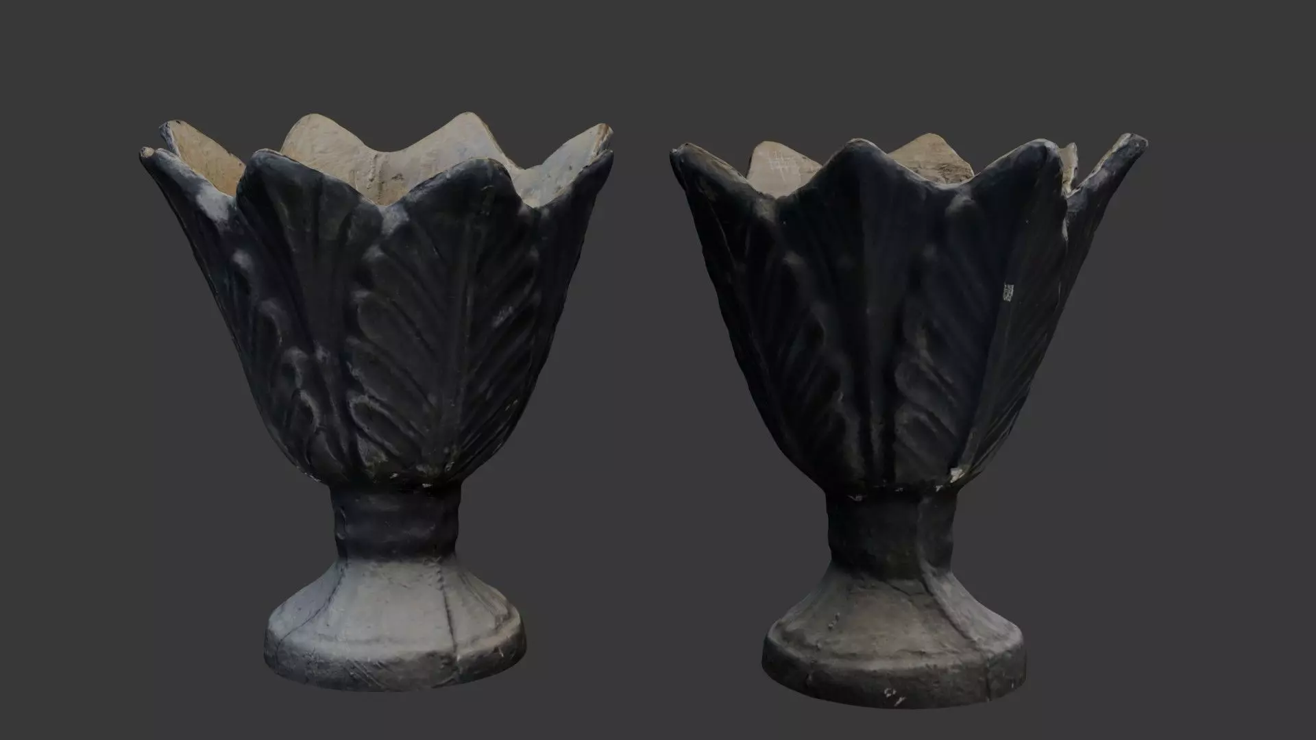 Antique Decorative Vase 3D Scan Low-poly 3D model_0