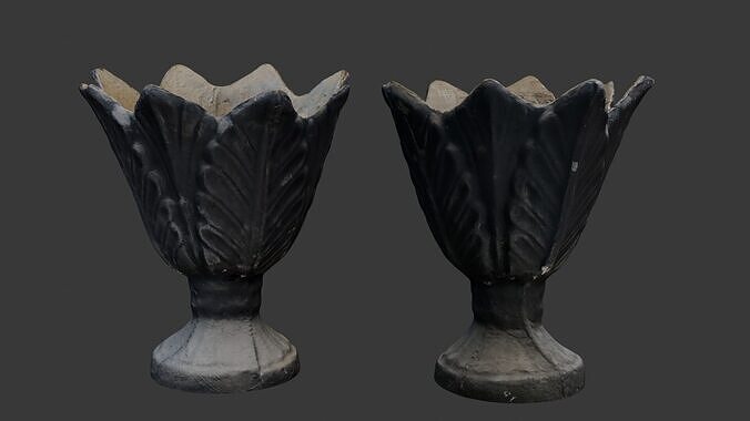 Antique Decorative Vase 3D Scan Low-poly 3D model