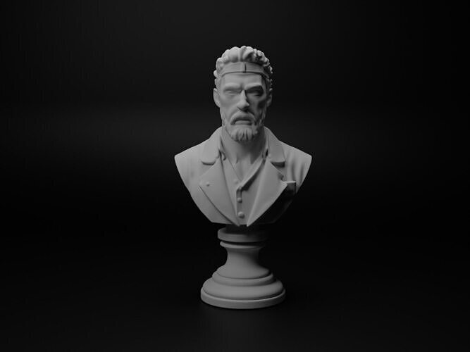 Surgeon Bust Chess 3D print model