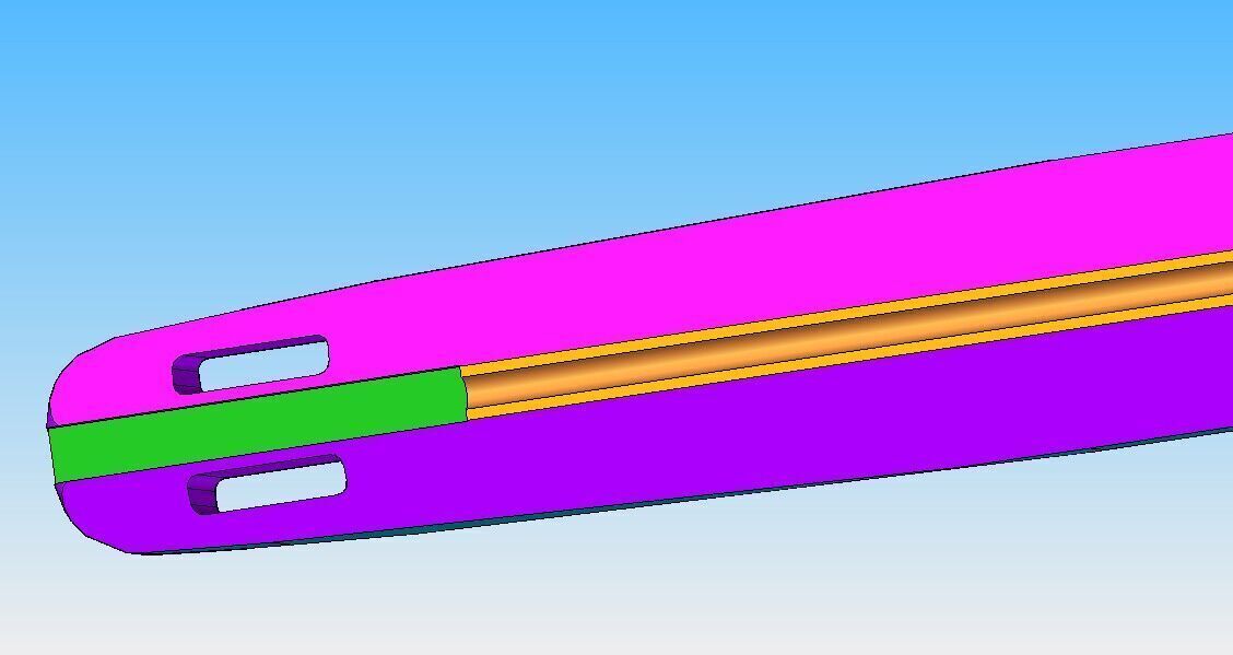 Inverter roller spear 140 cm  3D print model_1